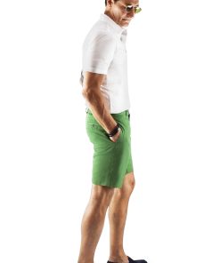 David August Green Linen Shorts - Cut-to-Order